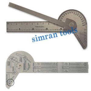 PGA6502 MOLCRAFT, Pth Gauge, Protractor, Stainless Steel