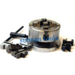 4 Jaws Independent Chuck (70 MM) on Backplate for 3 & 4″ Rotary Tables