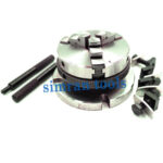 3 Jaws Chuck (65 MM) on Backplate for 3" & 4″ Rotary Tables