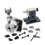 Rotary Table 4" (100 mm)  with Tailstock, Clamping Kit & Chuck