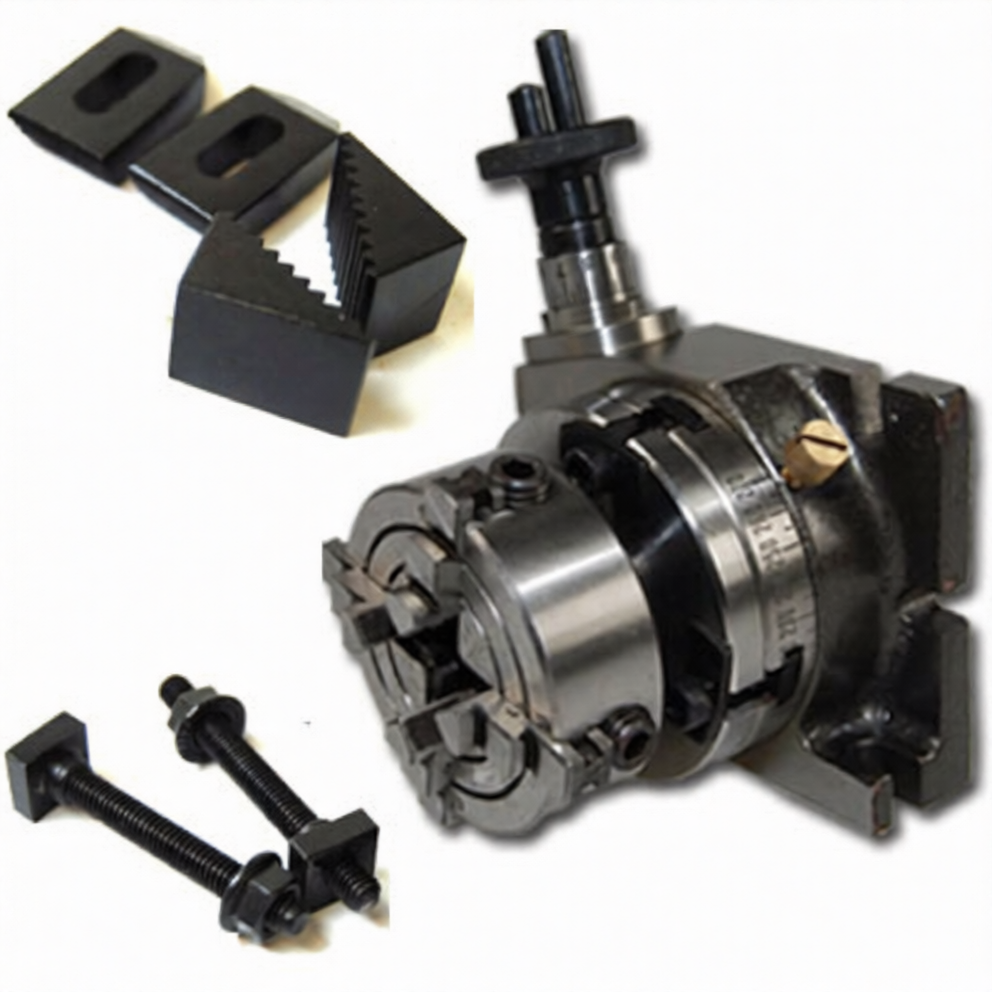 rotary-tables-chucks-ezremove Rotary Table 4" (100mm) with 3 Jaws or 4 Jaws Chuck - Image 1