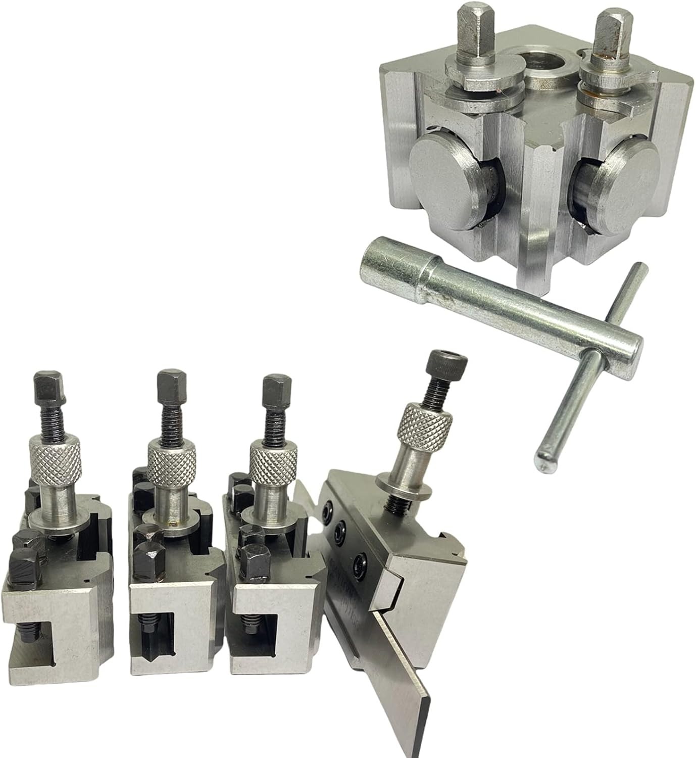 image - 2026-05-30T172937.168 T51 Quick Change Tool Post 5 Pieces Set – Standard, Boring & Parting Holders - Image 1