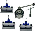 A1 (Size A) 40-Position Quick Change Tool Post Set with 2 Turning Holders & 1 Boring Holder for BV20, SINO210V, D240 & CQ6125 Lathes