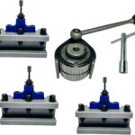 A1 (Size A) 40-Position Quick Change Tool Post Set with 2 Turning Holders & 1 Boring Holder for BV20, SINO210V, D240 & CQ6125 Lathes