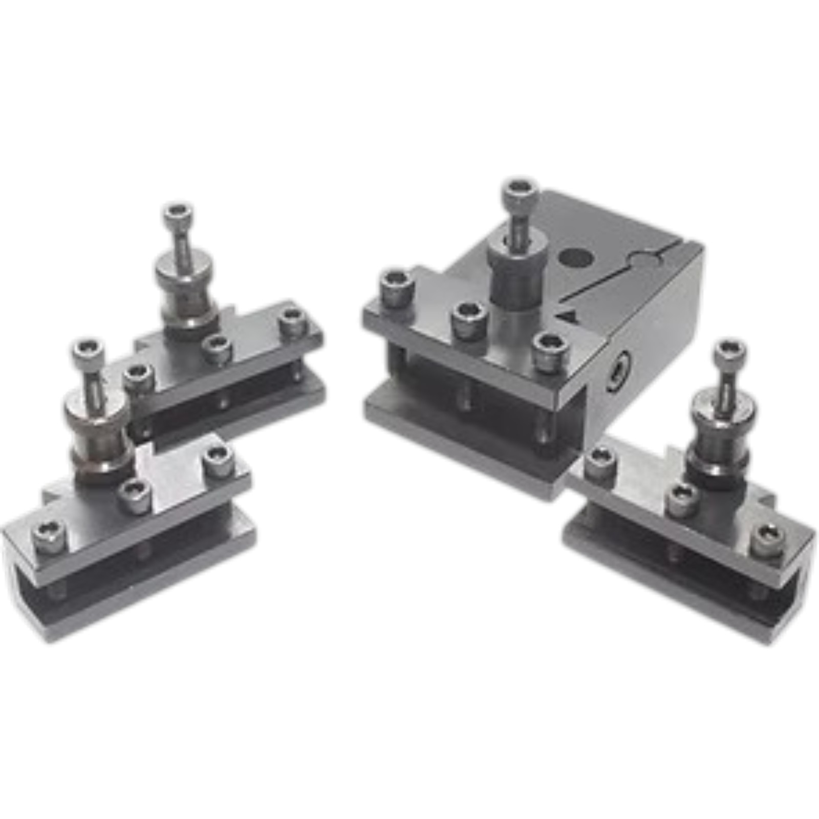 transparent-Photoroom - 2026-06-09T152202.200 Quick Change Tool Post – 4 Piece Set | Precision Lathe Tool Holding System - Image 1